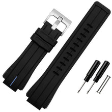 Load image into Gallery viewer, high quality Silicone Rubber bracelet 24*16mm watchband for timex T2N720 T2N721 TW2T76300 watch band sports silicone strap