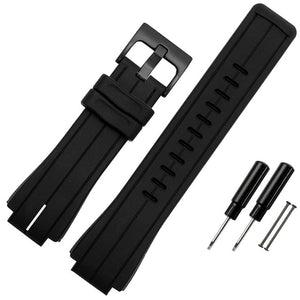 high quality Silicone Rubber bracelet 24*16mm watchband for timex T2N720 T2N721 TW2T76300 watch band sports silicone strap