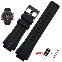 Load image into Gallery viewer, high quantity rubber watchband for timex WATCHT2N720 T2N721 TW2T76300 black Waterproof silicone sports strap 28*16mm