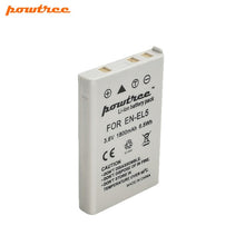 Load image into Gallery viewer, Powtree 1800mAh EN-EL5 Digital Camera Battery+USB Charger for Nikon Coolpix P4 P80 P90 P100 P500 P510 P520 P530 P5000 P5100 L10
