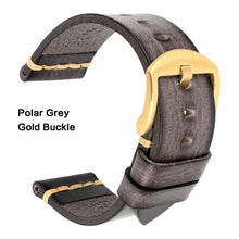 Load image into Gallery viewer, Maikes Genuine Leather Watchband for Galaxy Watch Strap 18mm 20mm 22mm 24mm Watch Band Tissote Timex Omega Wrist Bracelets