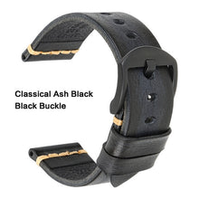Load image into Gallery viewer, Maikes Genuine Leather Watchband for Galaxy Watch Strap 18mm 20mm 22mm 24mm Watch Band Tissote Timex Omega Wrist Bracelets