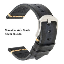 Load image into Gallery viewer, Maikes Genuine Leather Watchband for Galaxy Watch Strap 18mm 20mm 22mm 24mm Watch Band Tissote Timex Omega Wrist Bracelets
