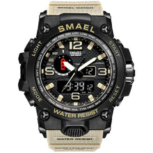 Load image into Gallery viewer, Men Military Watch 50m Waterproof Wristwatch LED Quartz Clock Sport Watch Male relogios masculino 1545 Sport Watch Men S Shock