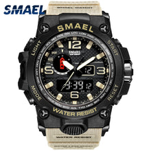 Load image into Gallery viewer, Men Military Watch 50m Waterproof Wristwatch LED Quartz Clock Sport Watch Male relogios masculino 1545 Sport Watch Men S Shock