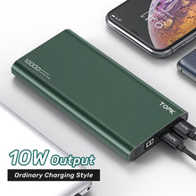 Load image into Gallery viewer, TOPK Power Bank 10000mAh Portable Charger LED External Battery PowerBank PD Two-way Fast Charging PoverBank for iPhone Xiaomi mi