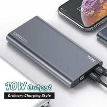 Load image into Gallery viewer, TOPK Power Bank 10000mAh Portable Charger LED External Battery PowerBank PD Two-way Fast Charging PoverBank for iPhone Xiaomi mi
