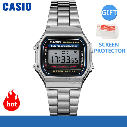 Casio watch silver watch men set brand luxury LED digital Waterproof Quartz men watch Sport military Wrist Watch relogio masculi