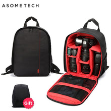 Load image into Gallery viewer, Camera Bag Digital Dslr Bag Waterproof Shockproof Breathable Camera Backpack For Nikon Canon Sony Small Video Photo Bag Backpack